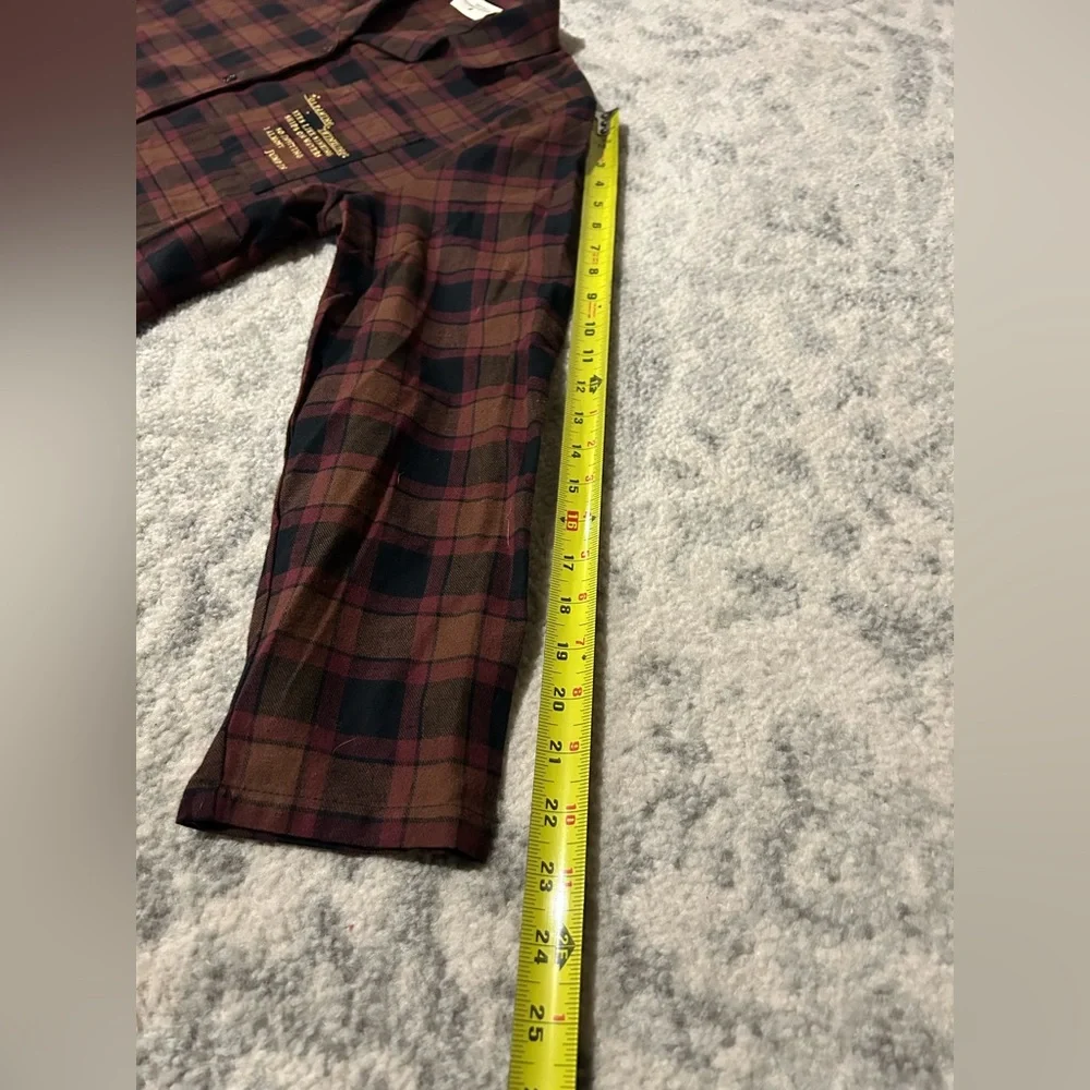 Evermore "I Almost Jumped In" flannel pajama top button up Taylor Swift Top only - Picture 8 of 12